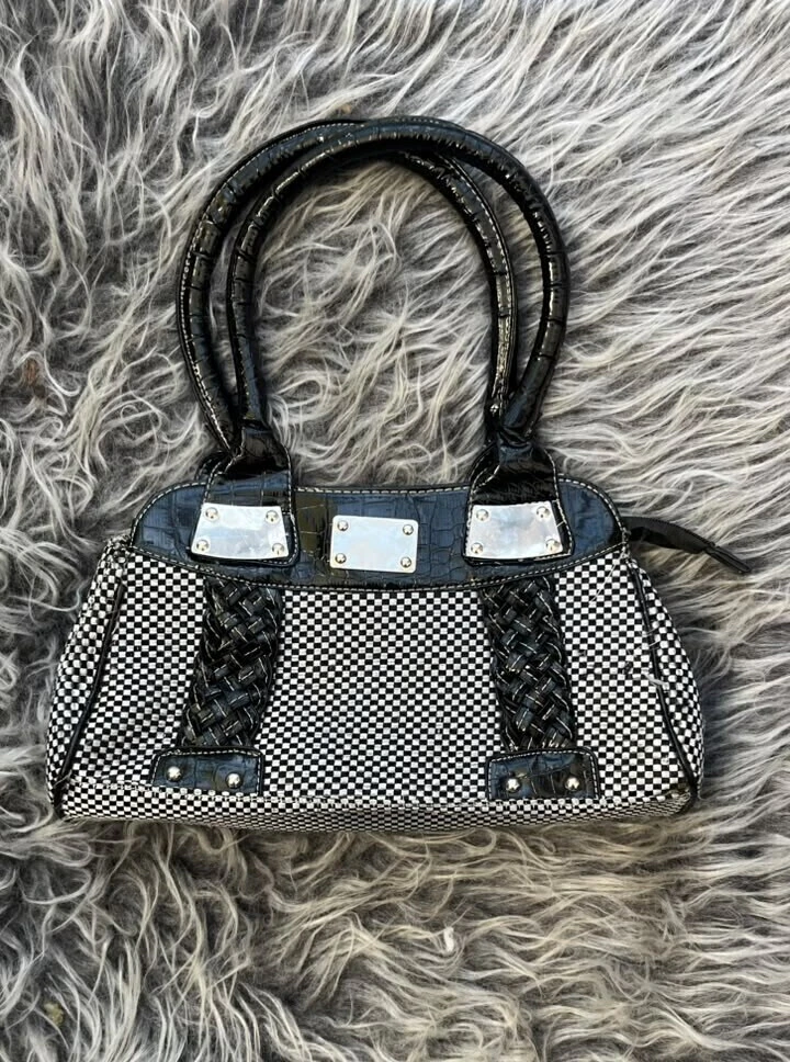Cartera Checkerboard Shoulder Bag